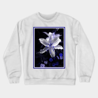 Blue-toned Lily Crewneck Sweatshirt